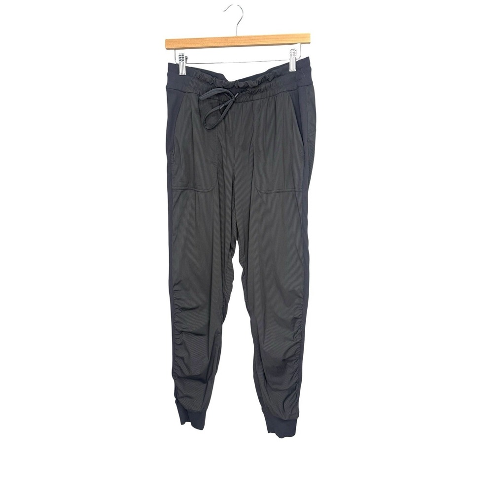 Lululemon Dance Studio Mid Rise Jogger Full Length Gray Size 8 Ruched Athleisure